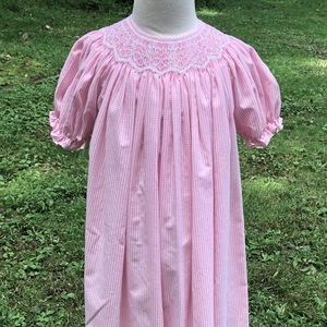 Bishop style smocked dress